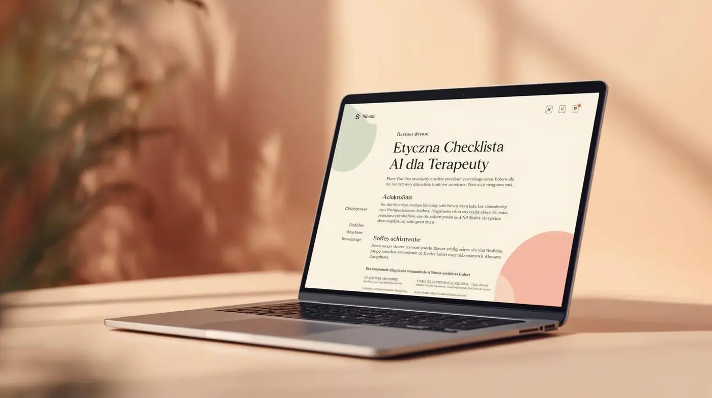 Etyczna Checklista AI dla Terapeuty